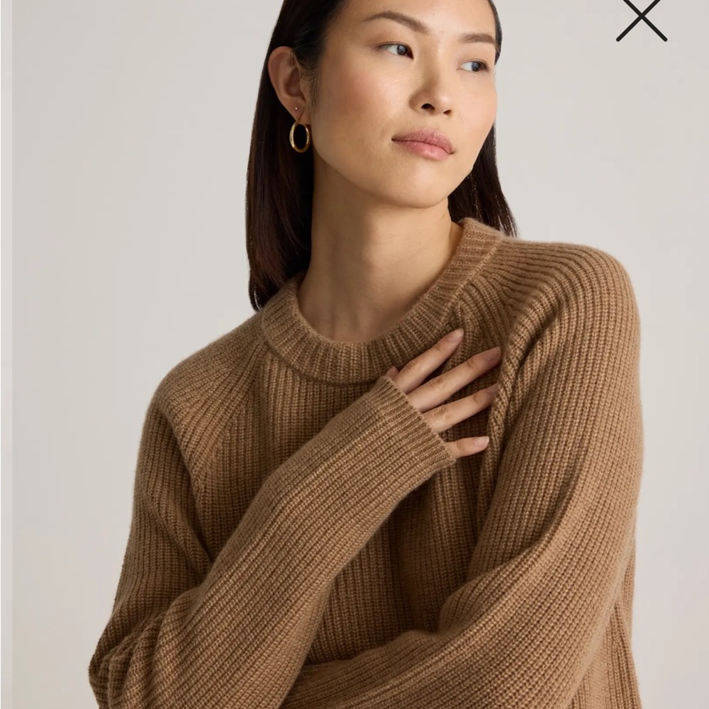 Mongolian Cashmere Fisherman Crewneck Sweater - Picture 6 of 8